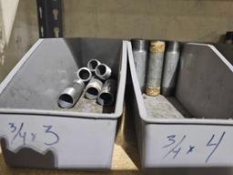 GALVANIZED PIPES W/SHELVING