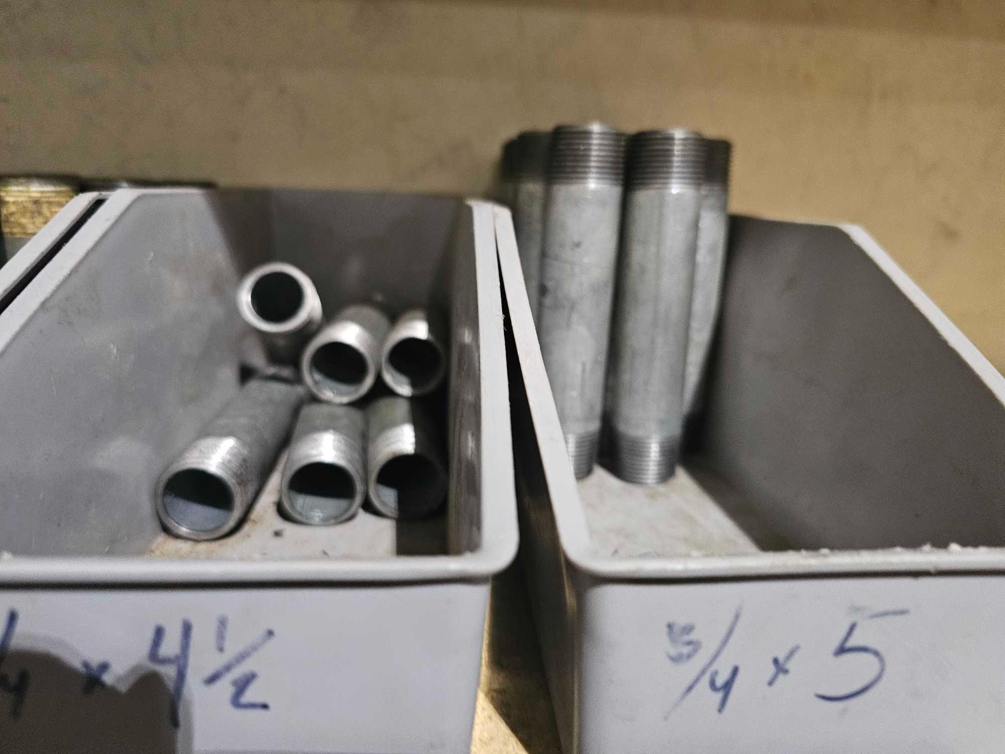 GALVANIZED PIPES W/SHELVING