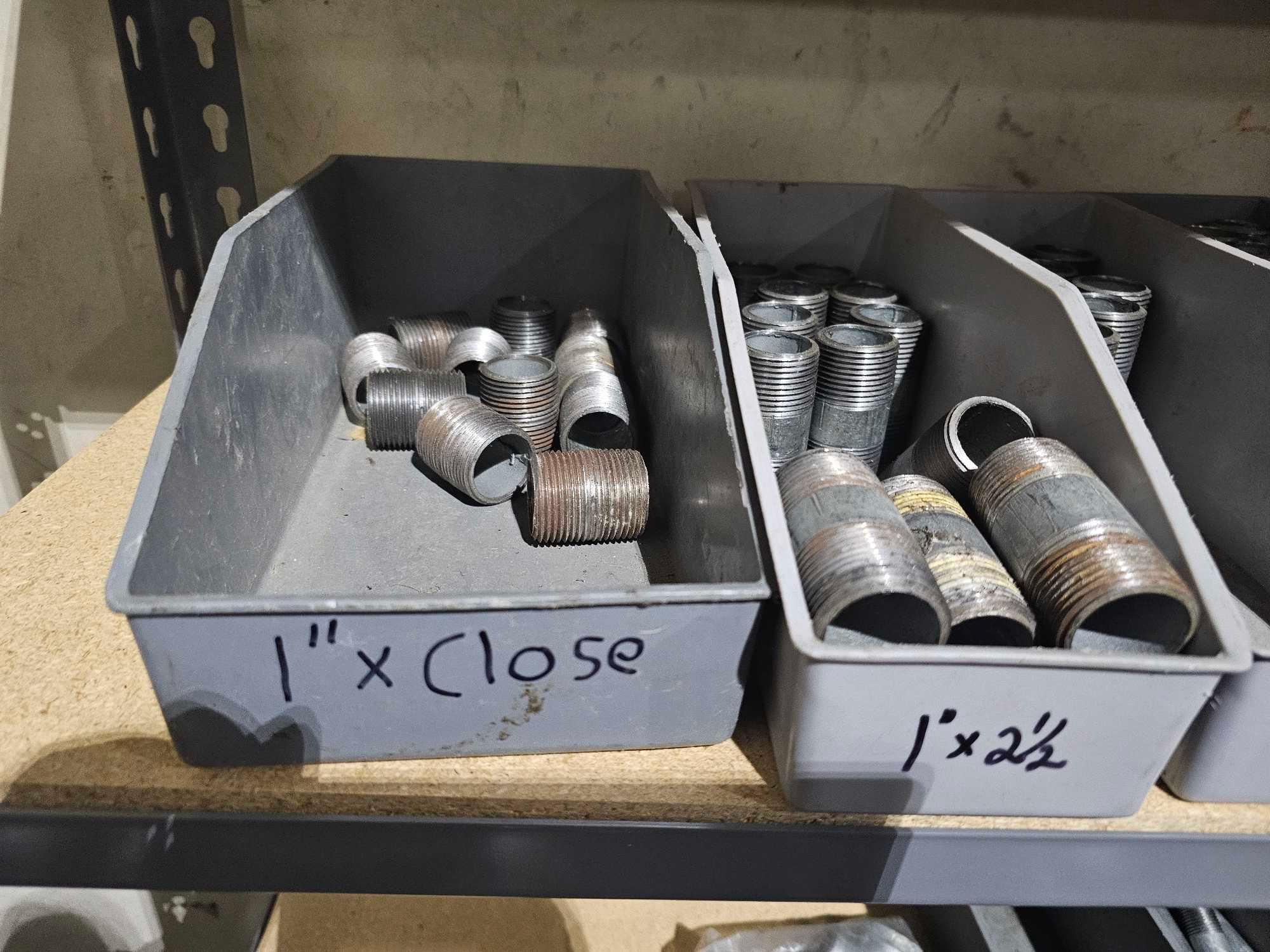 GALVANIZED PIPES W/SHELVING