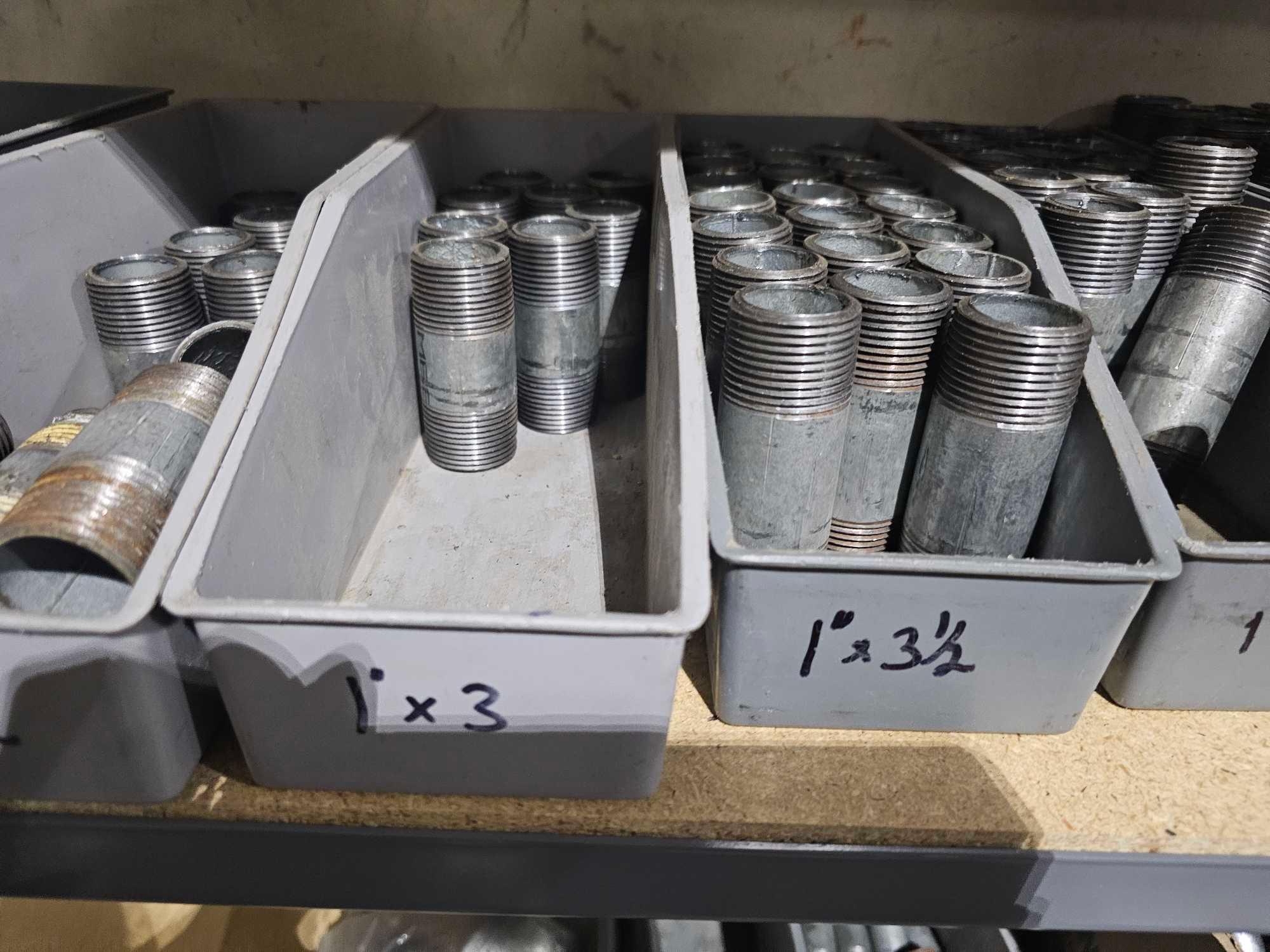 GALVANIZED PIPES W/SHELVING