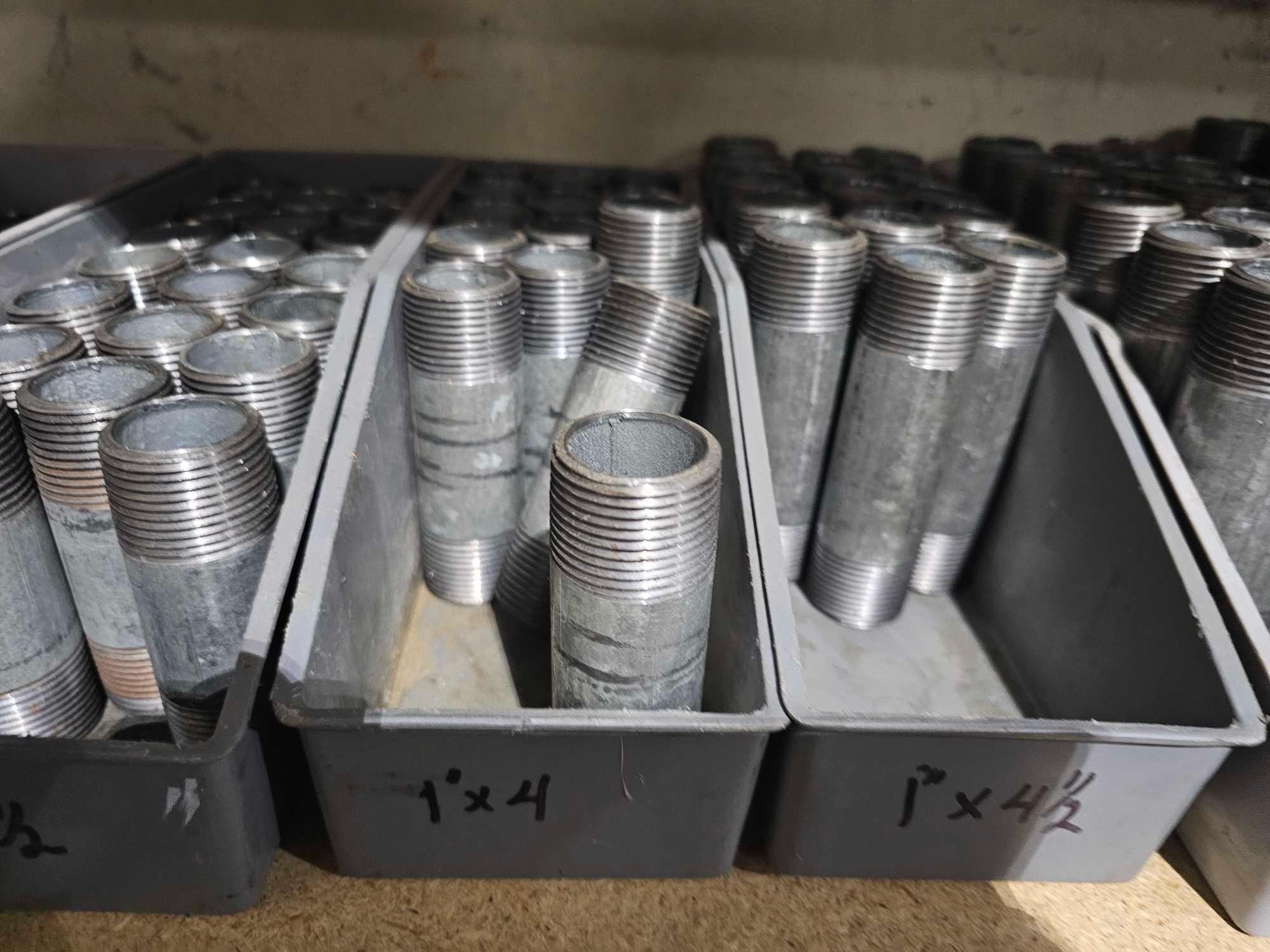 GALVANIZED PIPES W/SHELVING