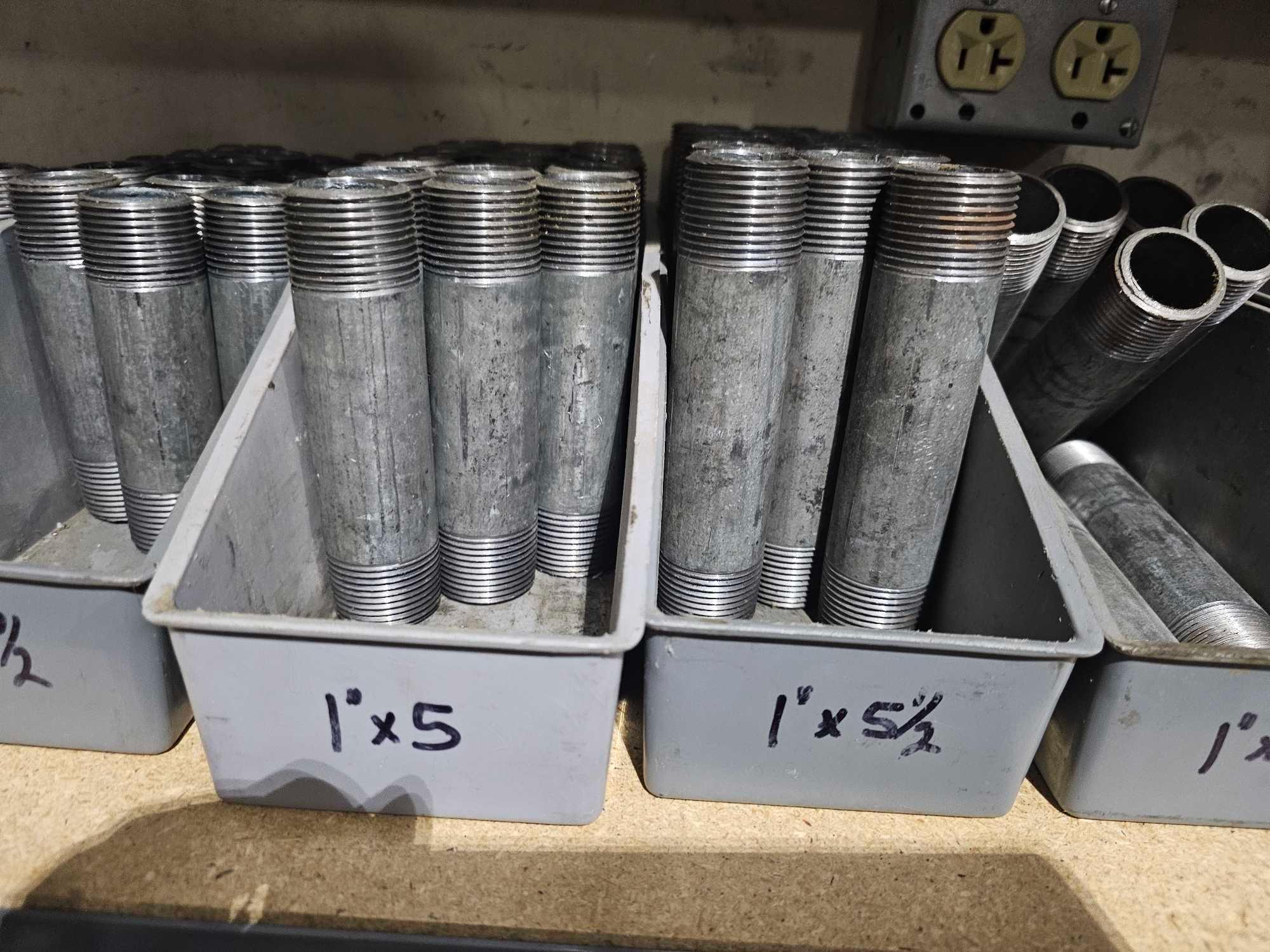 GALVANIZED PIPES W/SHELVING
