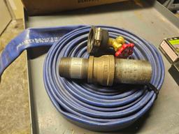 WATER DISCHARGE HOSE WITH FIXTURES
