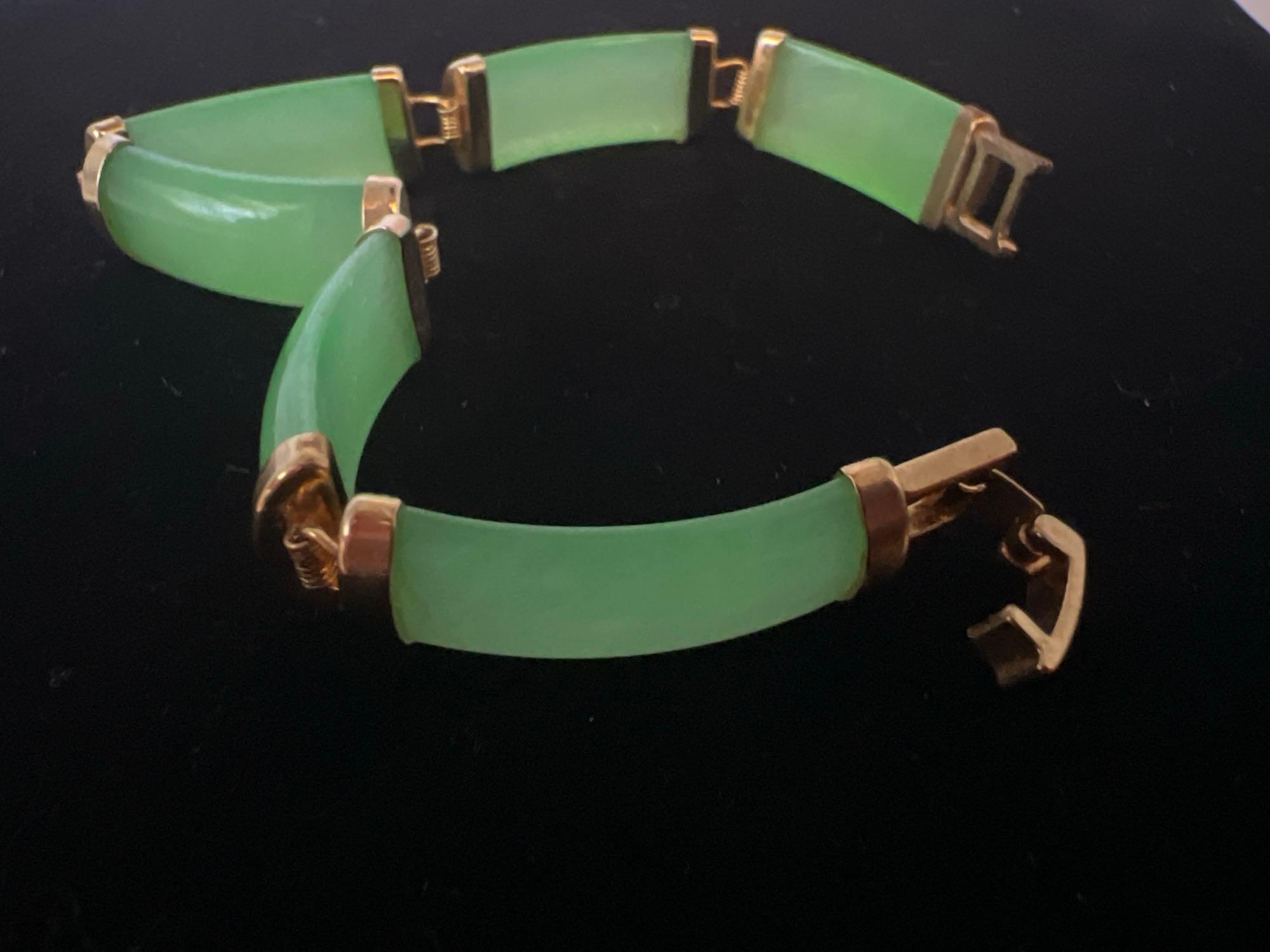 14K JADE BRACELET