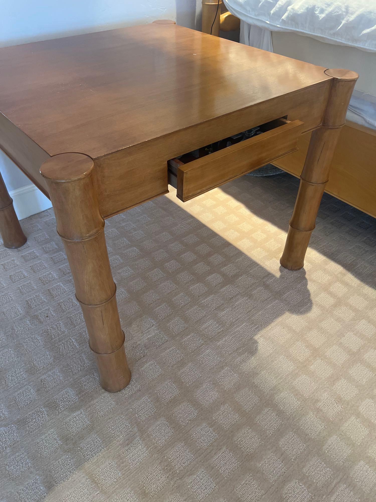 VINTAGE RALPH LAUREN BAMBOO SIDE TABLE
