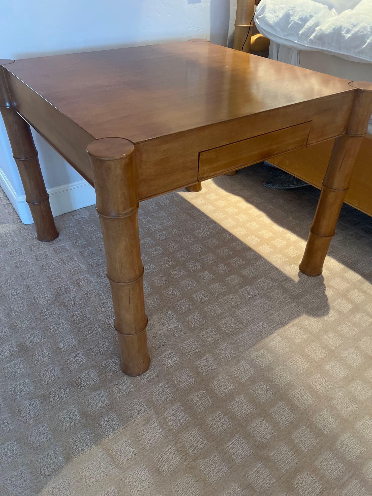 VINTAGE RALPH LAUREN BAMBOO SIDE TABLE