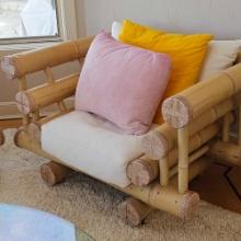 BAMBOO COUCH AND CHAIR