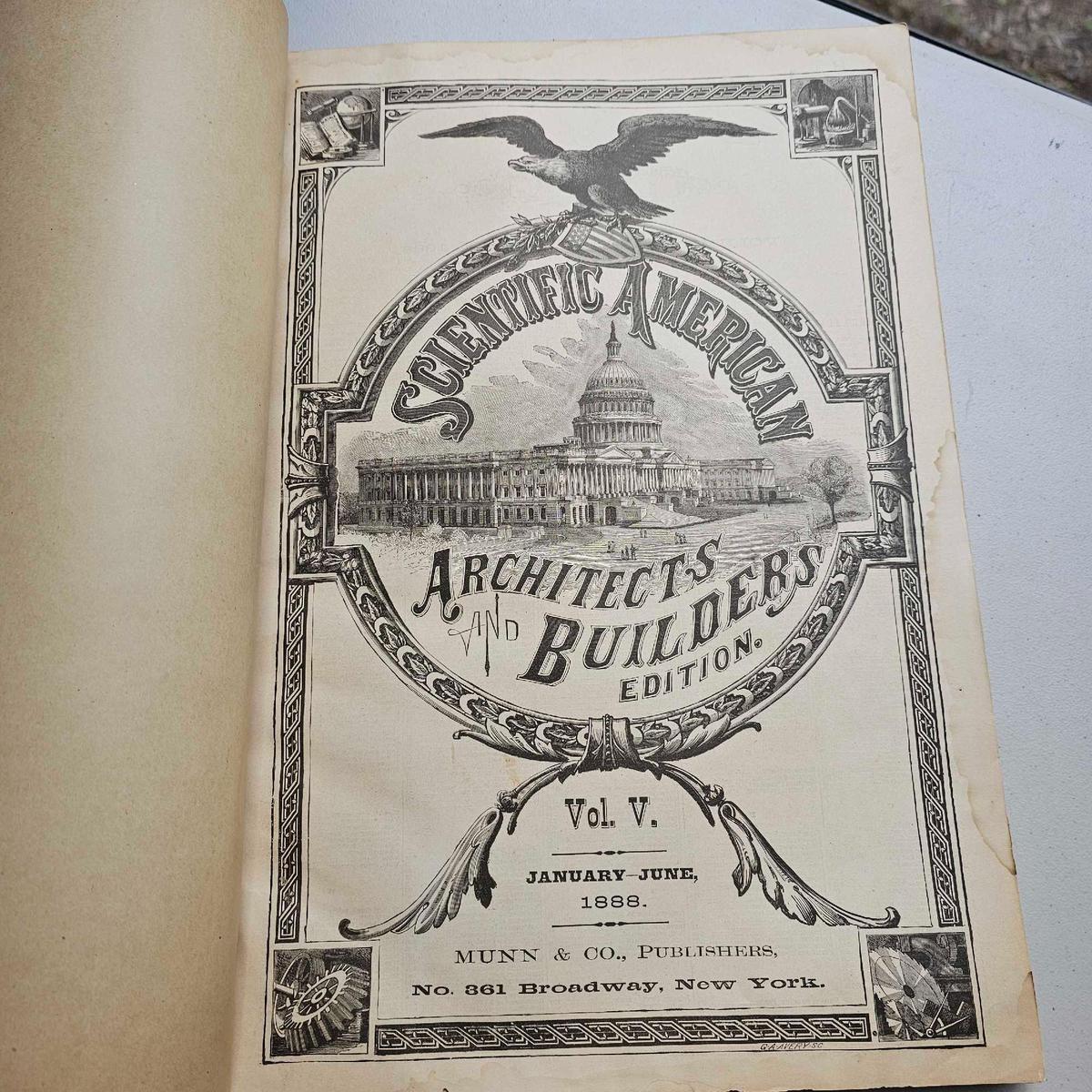 VINTAGE ARCHITECT BUILDERS BOOK 1880S