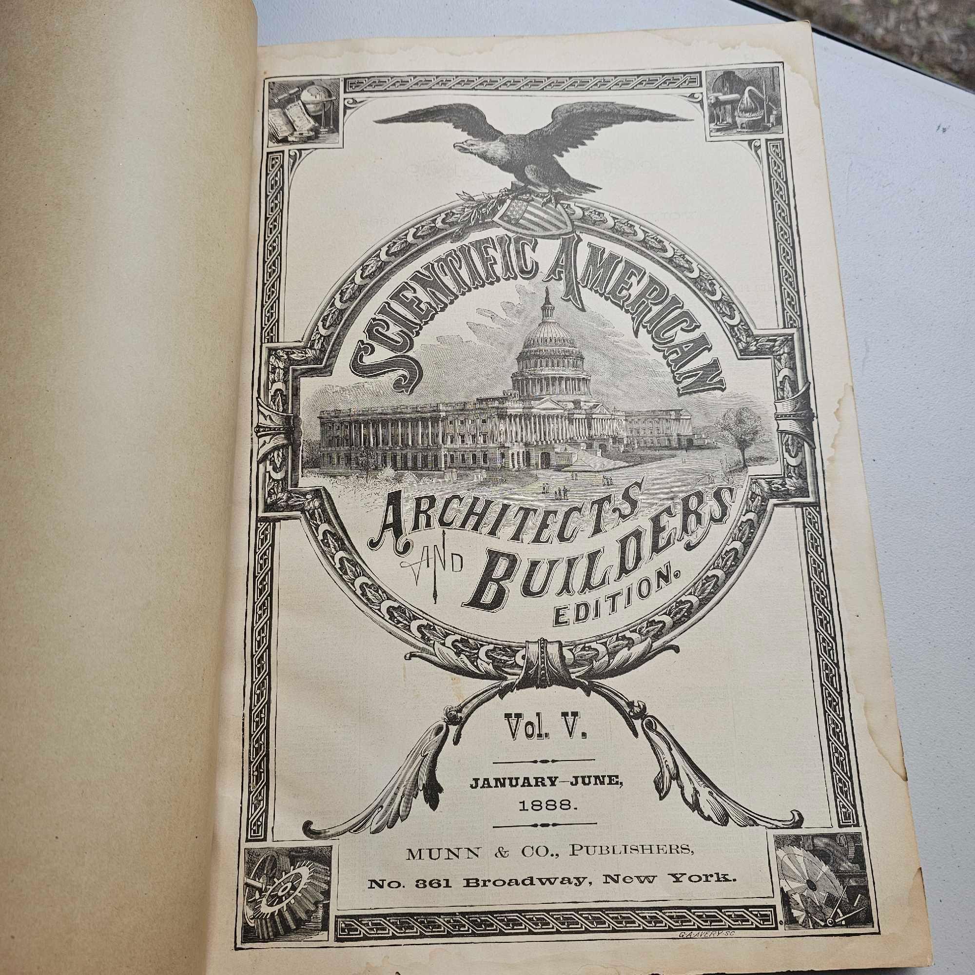VINTAGE ARCHITECT BUILDERS BOOK 1880S