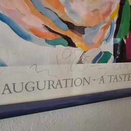 1985 SIGNED PRESIDENT REAGAN POSTER