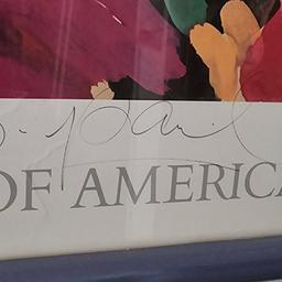 1985 SIGNED PRESIDENT REAGAN POSTER