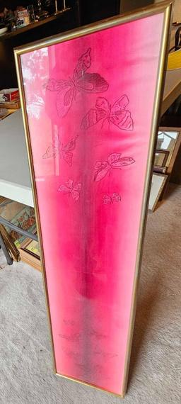 BUTTERYFLY MATERIAL - FRAMED
