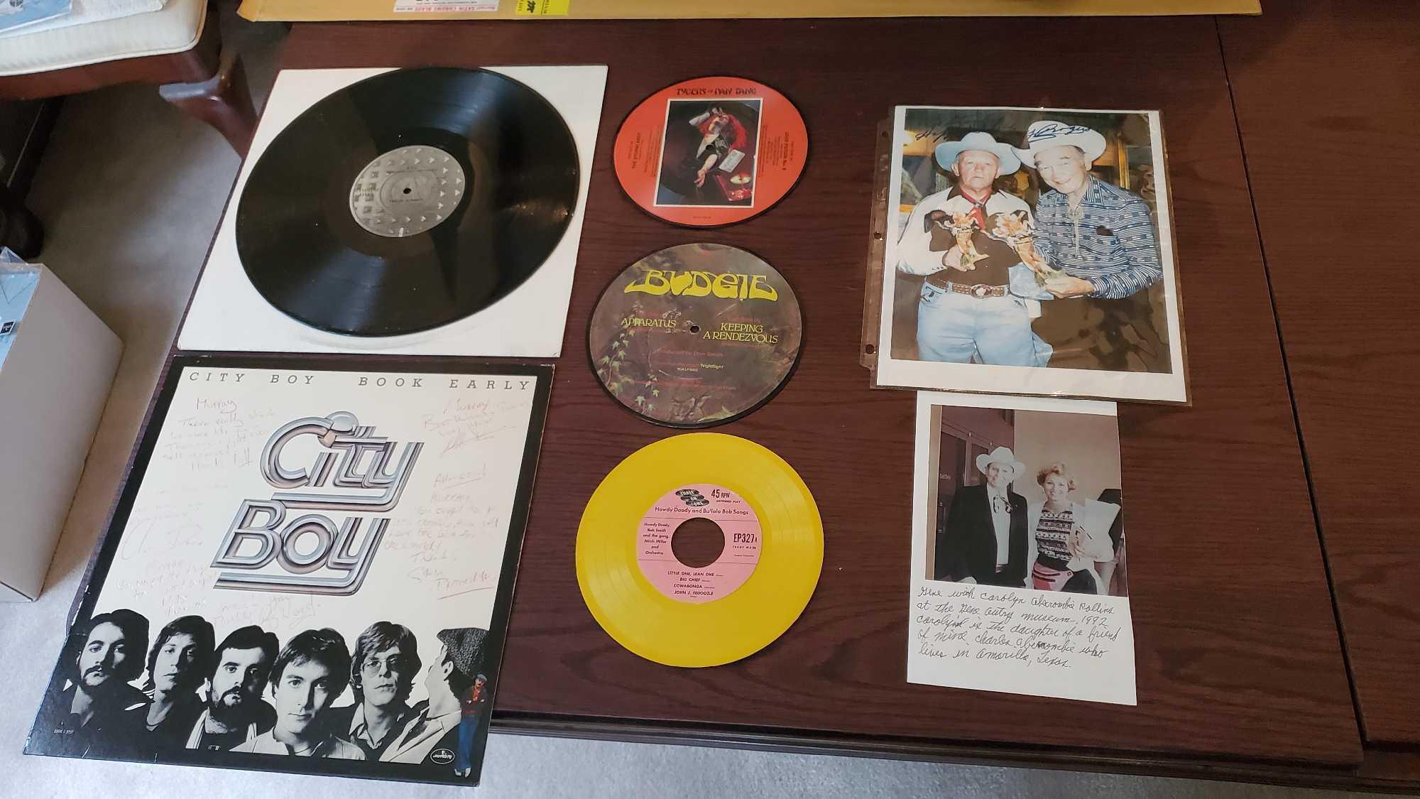 ROY ROGERS SIGNED PHOTO AND ALBUMS