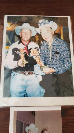 ROY ROGERS SIGNED PHOTO AND ALBUMS