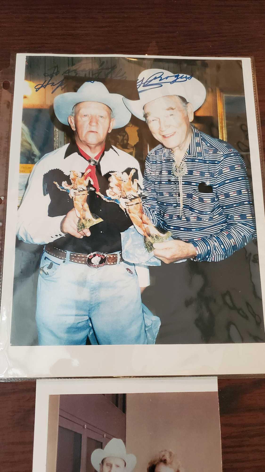 ROY ROGERS SIGNED PHOTO AND ALBUMS