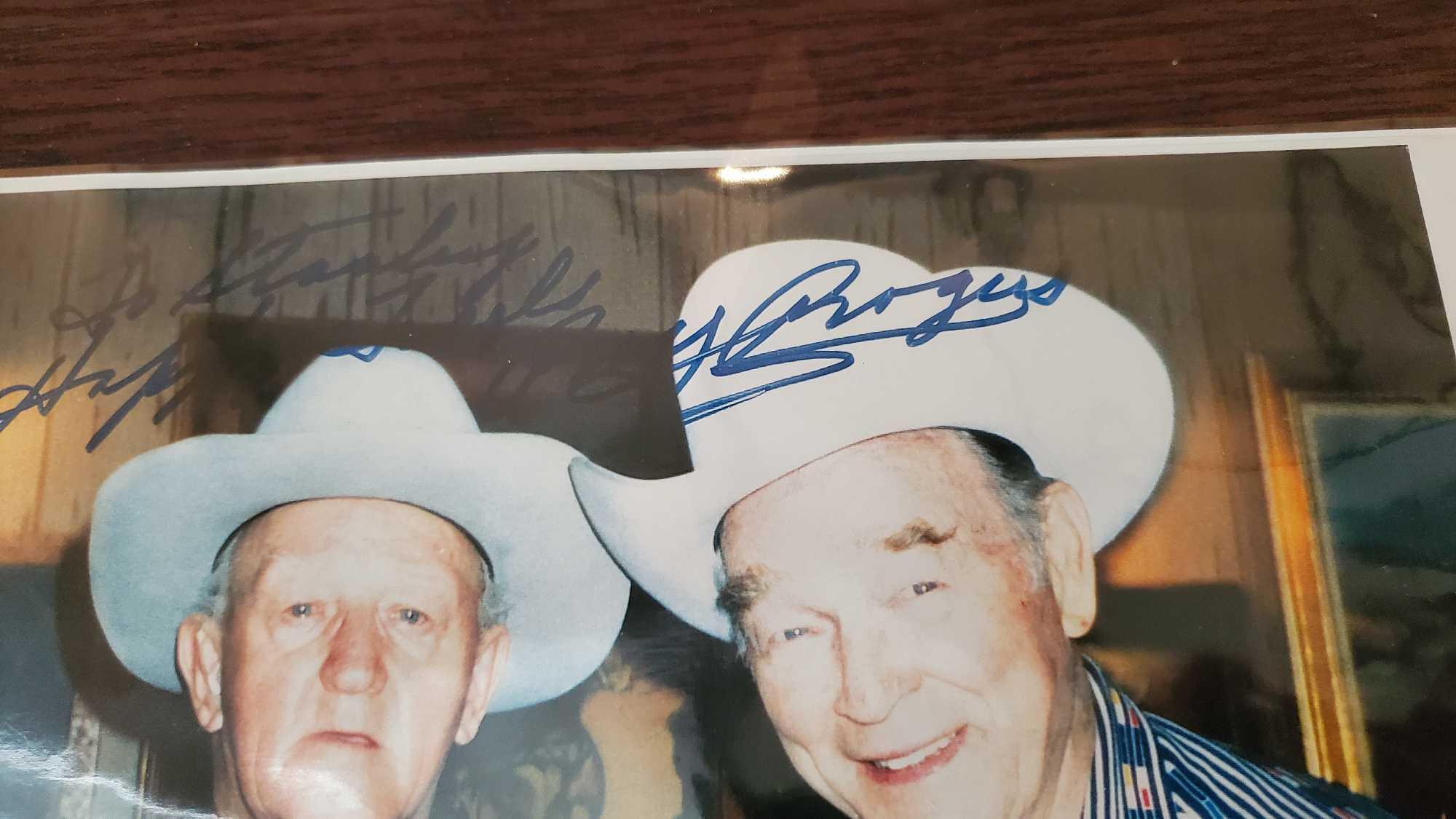 ROY ROGERS SIGNED PHOTO AND ALBUMS