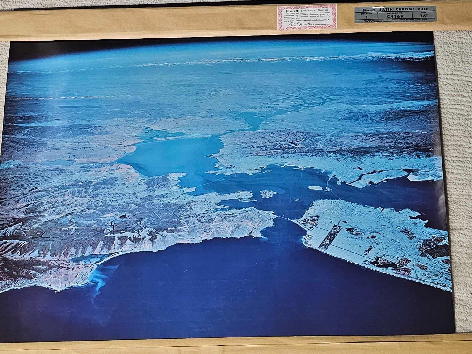 VINTAGE DEPT. OF INTERIOR GEOLOGICAL MAPS OF 3 BAY AREA CTIES