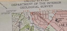 VINTAGE DEPT. OF INTERIOR GEOLOGICAL MAPS OF 3 BAY AREA CTIES