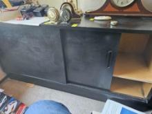 BLACK CABINET WITH SLIDING DRAWERS
