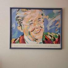 1985 SIGNED PRESIDENT REAGAN POSTER