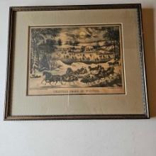 VINTAGE CURRIER AND IVES SCENE PICTURES