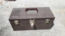 SMALL KENNEDY TOOL BOX WITH CONTENTS
