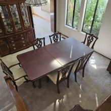 BALL AND CLAW FOOT DINING TABLE