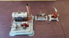 JENSEN MFG STYLE 65 STEAM ENGINE AND DISPLAYS