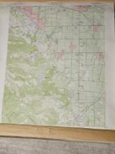 VINTAGE DEPT. OF INTERIOR GEOLOGICAL MAPS OF 3 BAY AREA CTIES