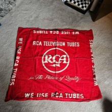VINTAGE RCA TV TUBE BANNER - 48 STAR FLAG