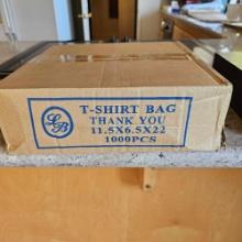LG BOX PLASTIC T-SHIRT BAGS