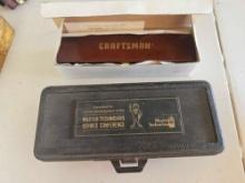 CRAFTSMAN GOLD RACHET & MASTER TECHNICIANS SOCKET SET
