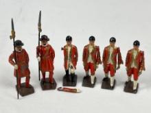 BRITAINS TOY FIGURES BEEFEATER AND FOX HUNT