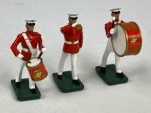 BRITAINS U.S. MARINE BAND TOY SOLDIERS