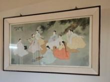 ANTIQUE TRADITIONAL KOREAN PAINTING - BEAUTY