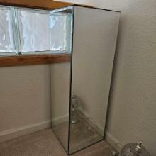 TALL GLASS PLANTER STAND