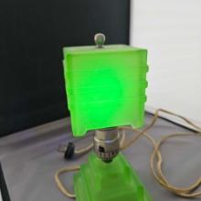 MID CEN MODERN VASELINE GLASS LAMP