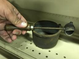 LEAD LADLE & CAST MOLTING POT (lot 6)