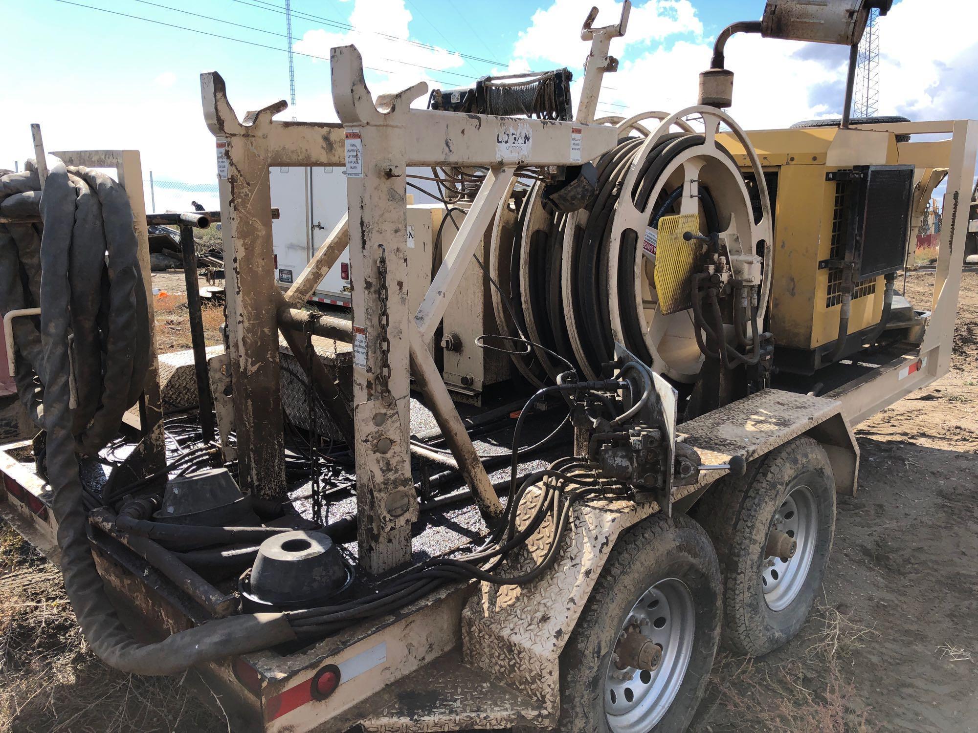 Logan Power swivel w/trailer, needs swivel, serial for unit:17YGN1425EB054997