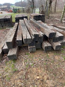 BUNDLE OF RAILROAD TIES (16 TOTAL)