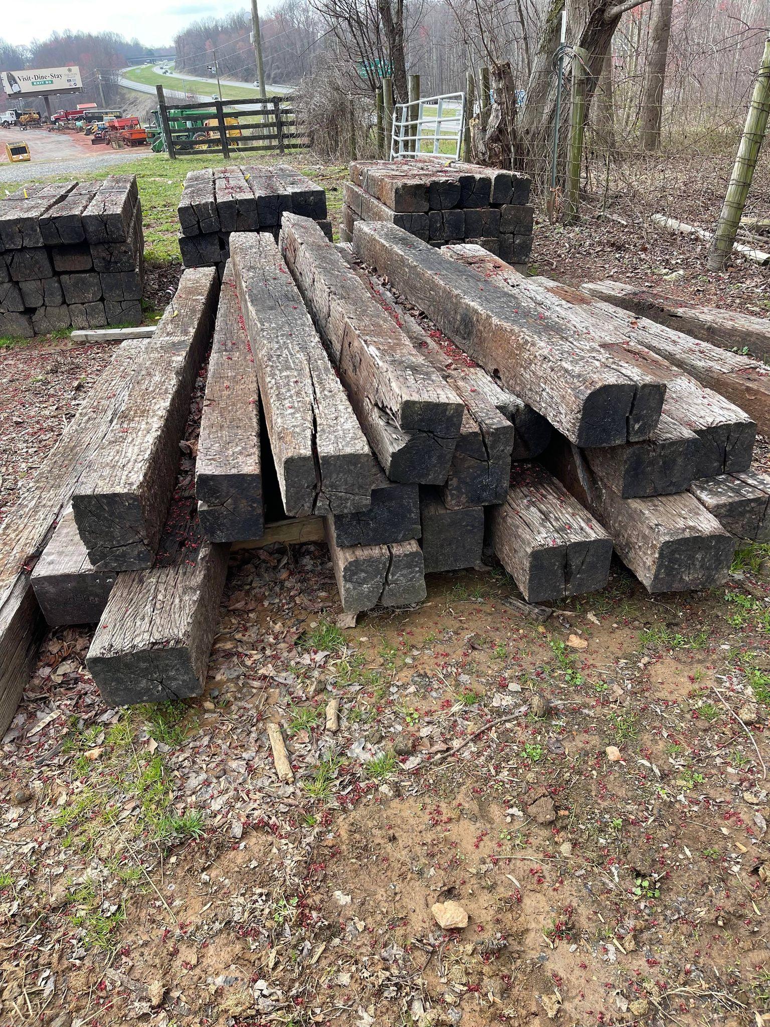 BUNDLE OF RAILROAD TIES (16 TOTAL)