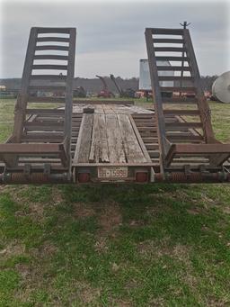 HUDSON DUAL AXLE FLATDECK TRAILER - W/ TITLE (10 TON TRAILER)
