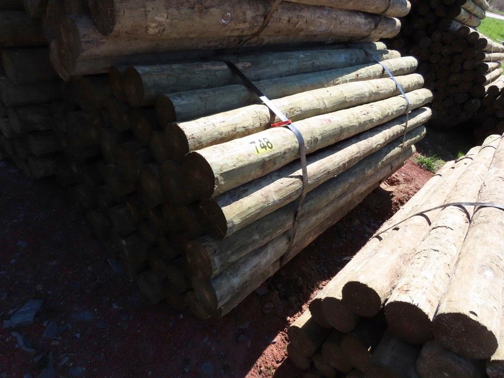 BUNDLE OF WOODEN POSTS