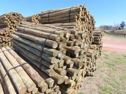 BUNDLE OF WOODEN POSTS