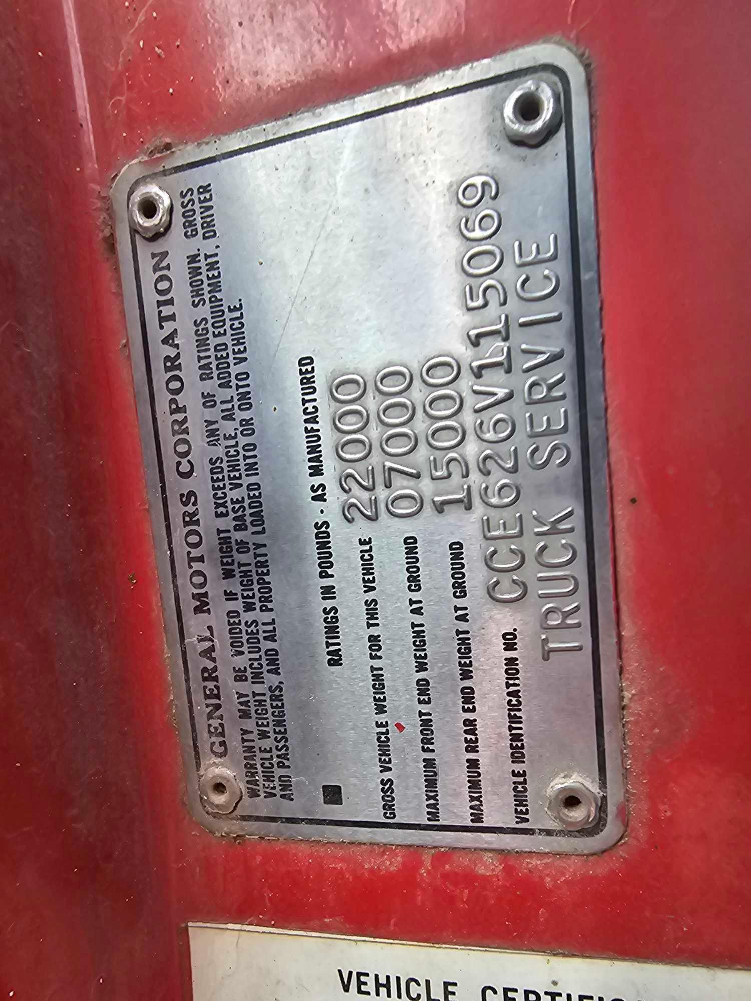 1976 Chevy C60 Custom Deluxe Dump Truck
