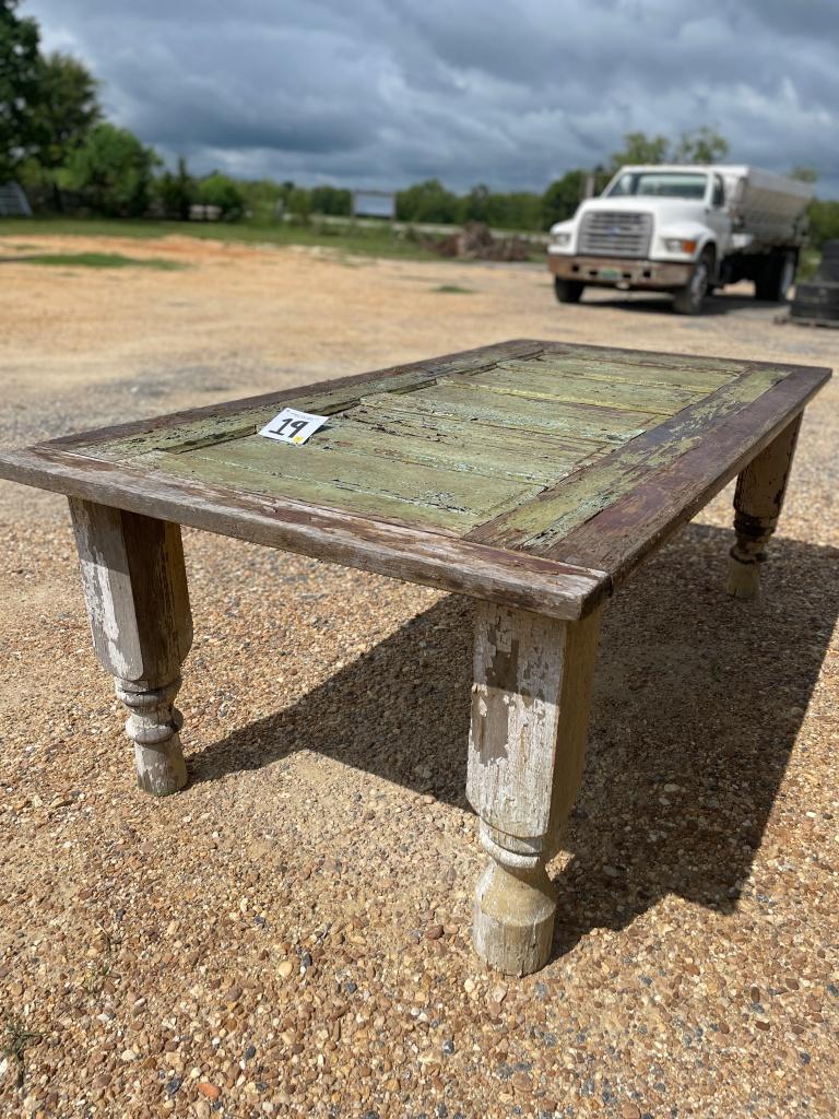 Antique patio table