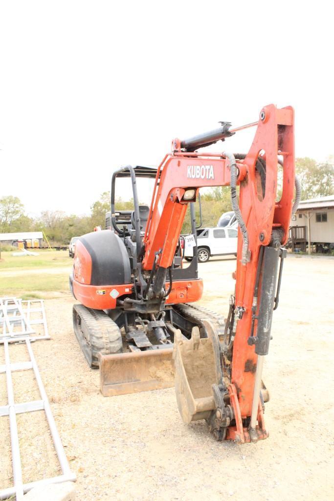 KUBOTA MINI-X MODEL KX040-4, SERIAL NO. KBCDZ15CEL3A36117, PUSH BLADE, BUCKET, AROUND 700 HOURS,