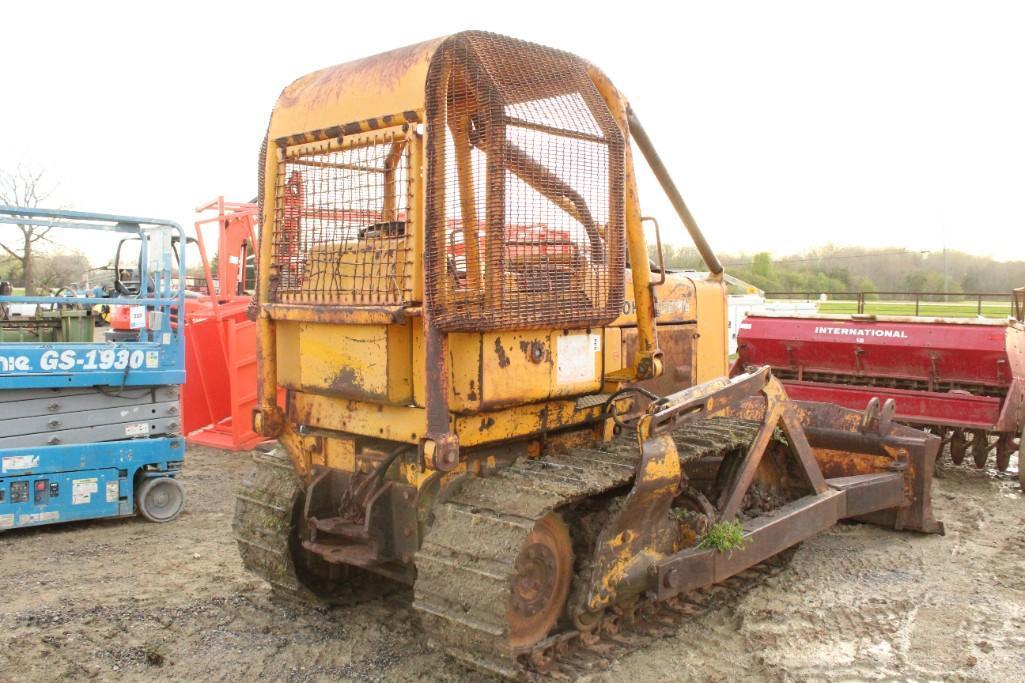 JD DOZER 405E,STRAIGHT BLADE CANOPY, SERIAL NO. 73417, RUNS, DOES NOT HAVE AN HOUR METER