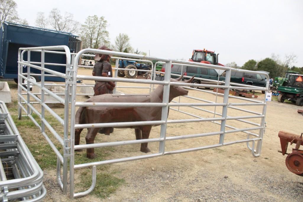 SET OF 5- 12' LIGHT WEIGHT CORRAL PANELS