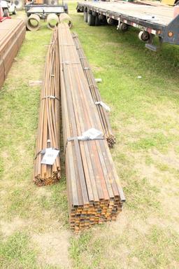 50 PIECES, 166 3/4'' X 24' SQUARE TUBING,